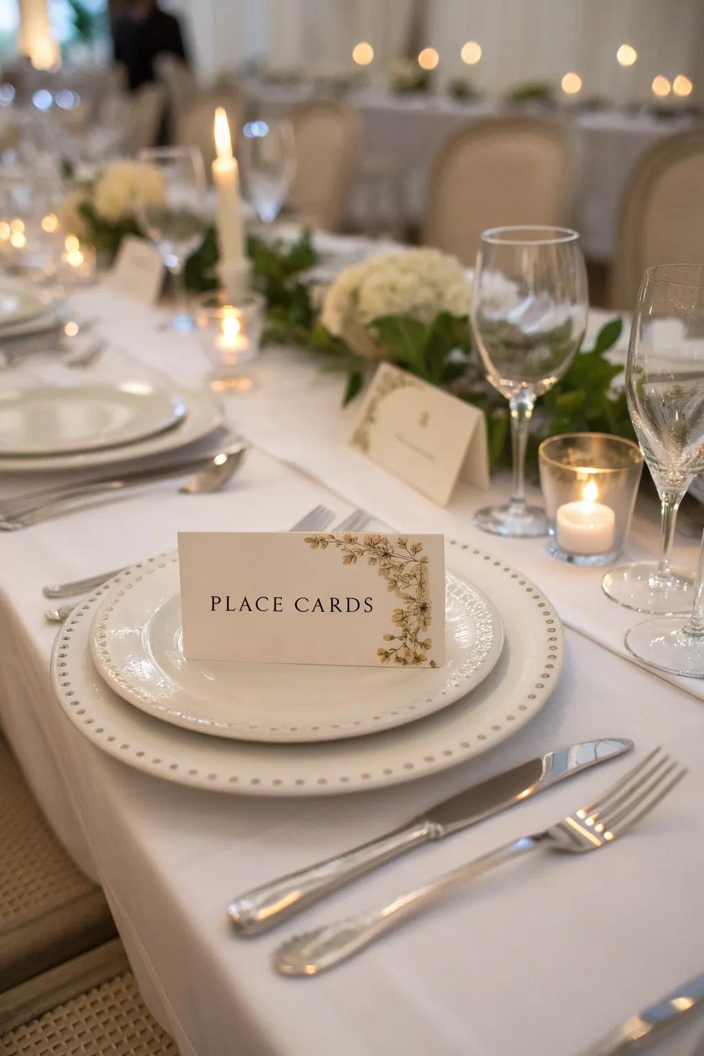 A bespoke touch with elegant spot markers.