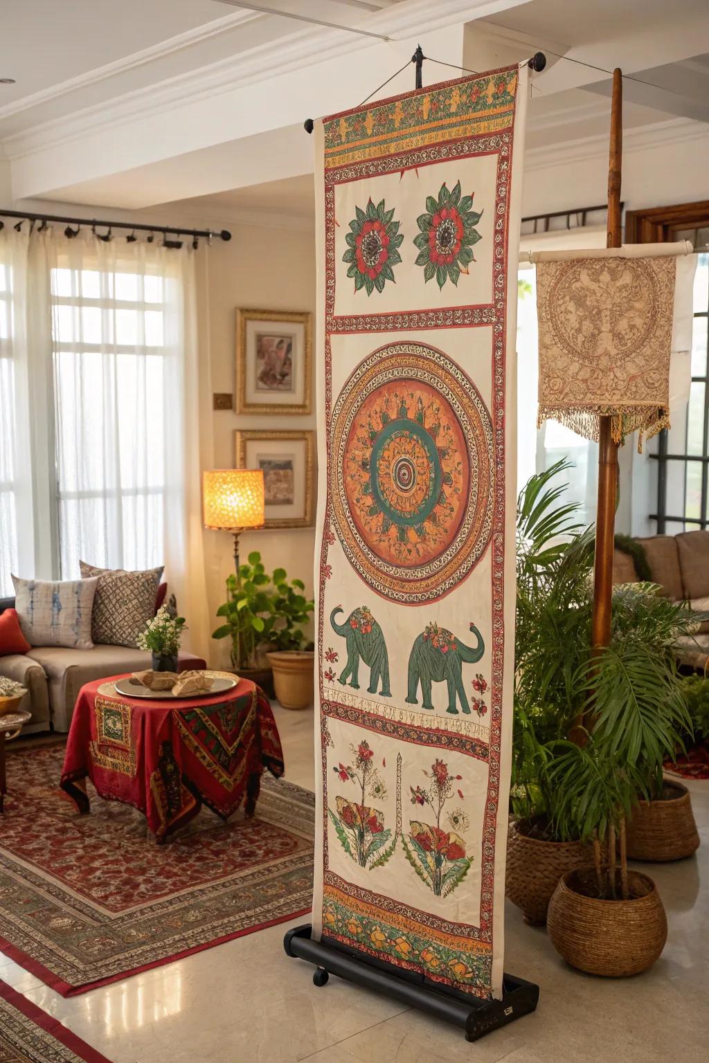 With a display showcasing traditional designs, celebrate the diversity of cultures.