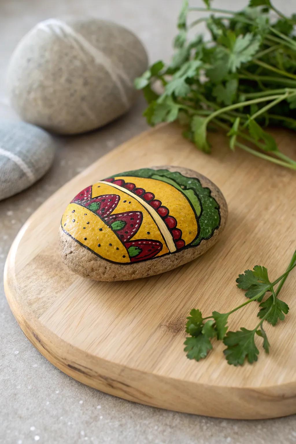 A taste of international flair on a stone canvas. Ready for your next fiesta!