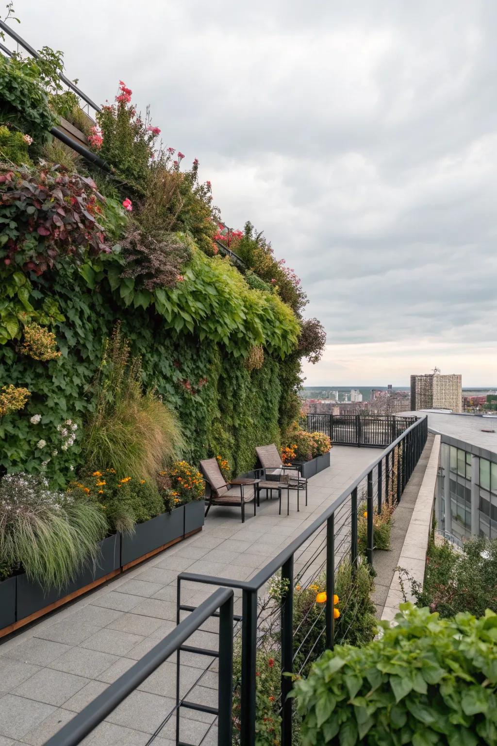 Grow upwards with a stunning vertical garden.