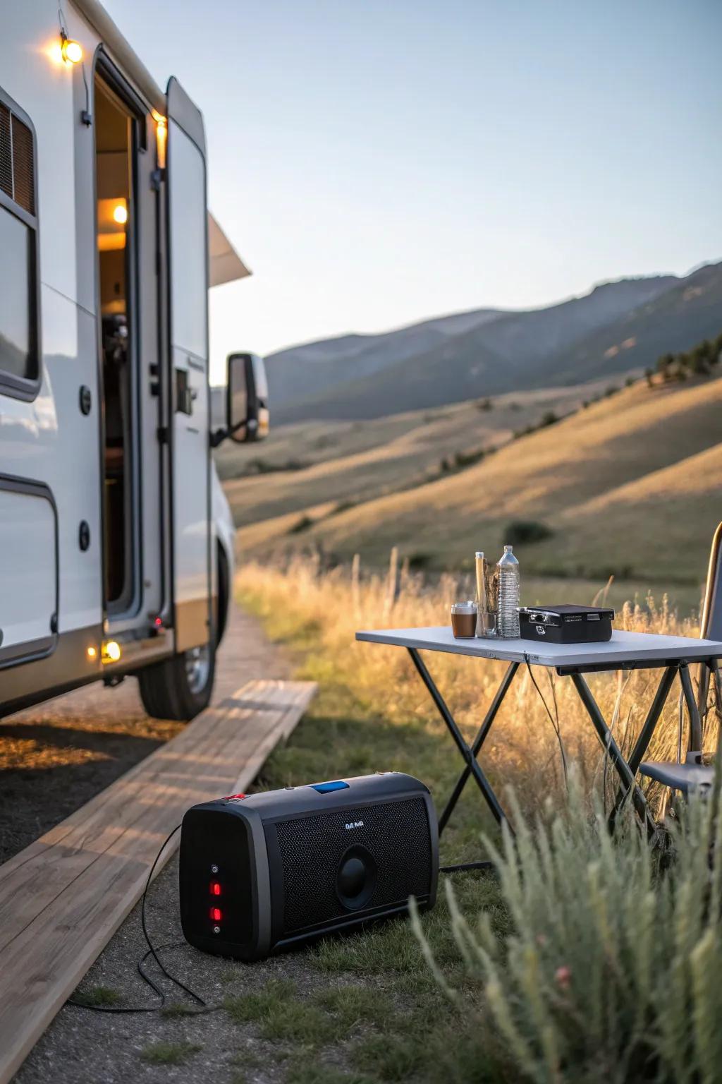 Wireless sound systems bring music to your outdoor setting.