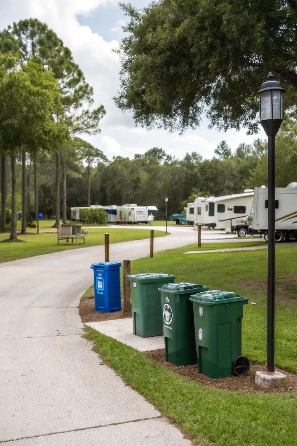 Effective waste solutions keeps the park clean and green.
