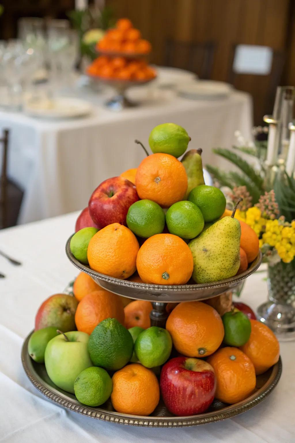 Fresh produce exhibits celebrate the abundance of the season.