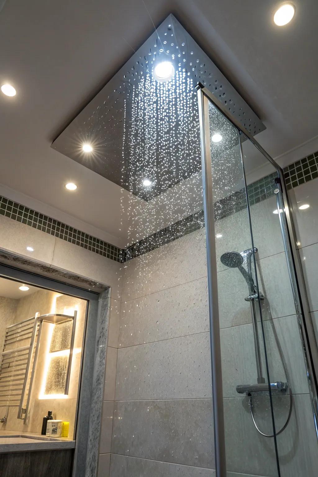 Recessed lighting offers a sleek, seamless appearance.