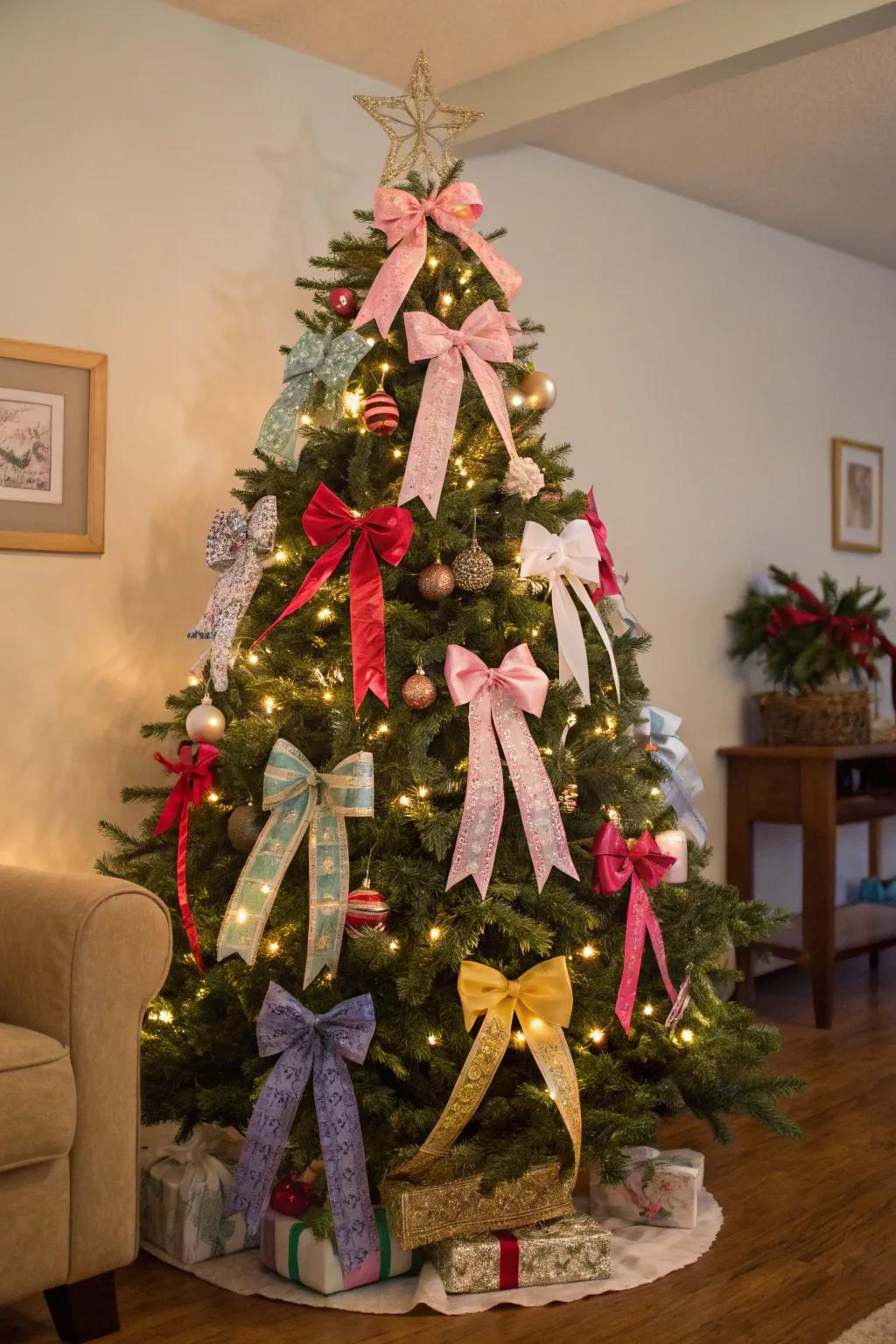 Knots and strips deliver a traditional and customizable ornament option for your Christmas tree.