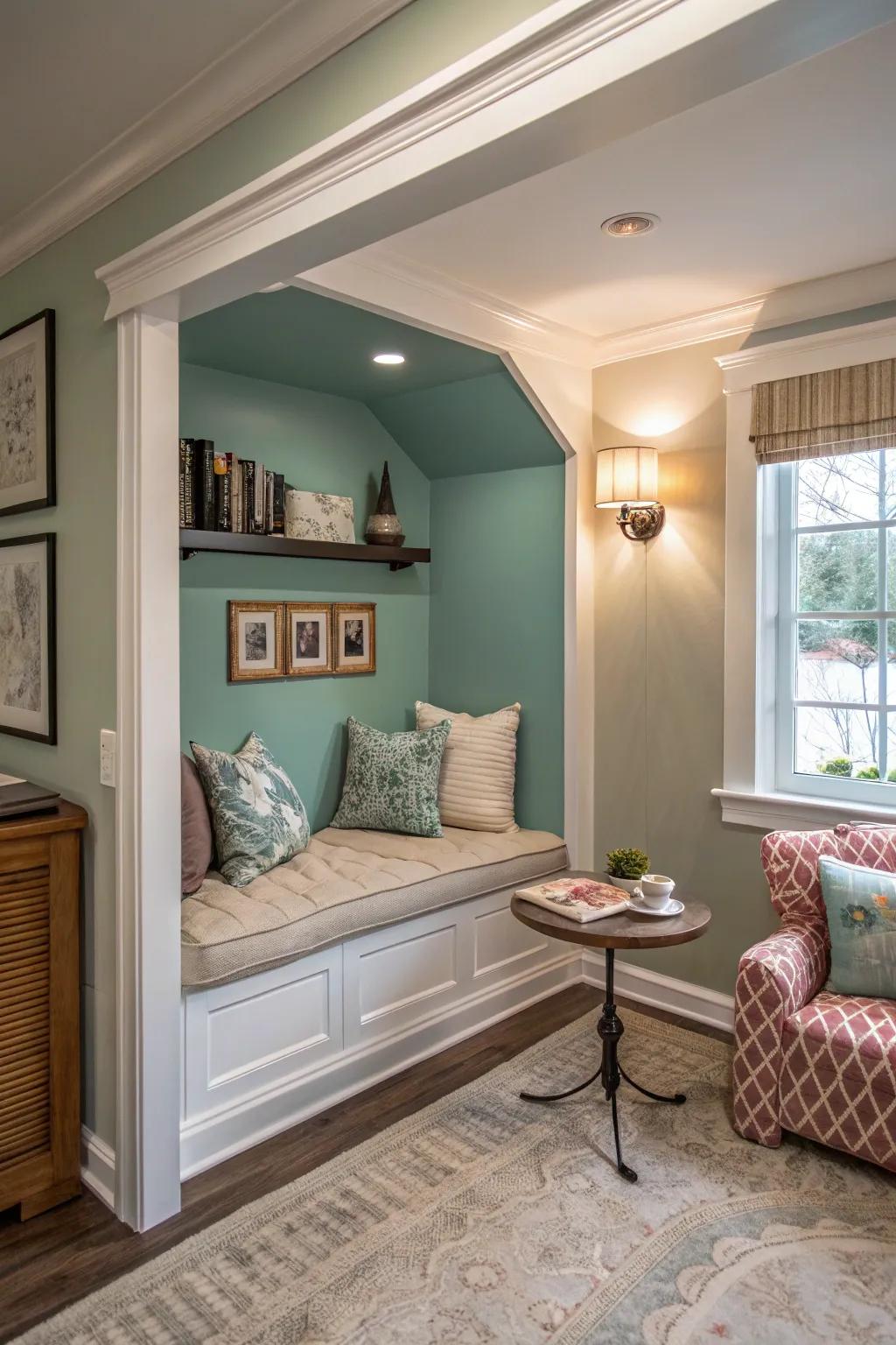 Corners can be made into cozy and special spaces.