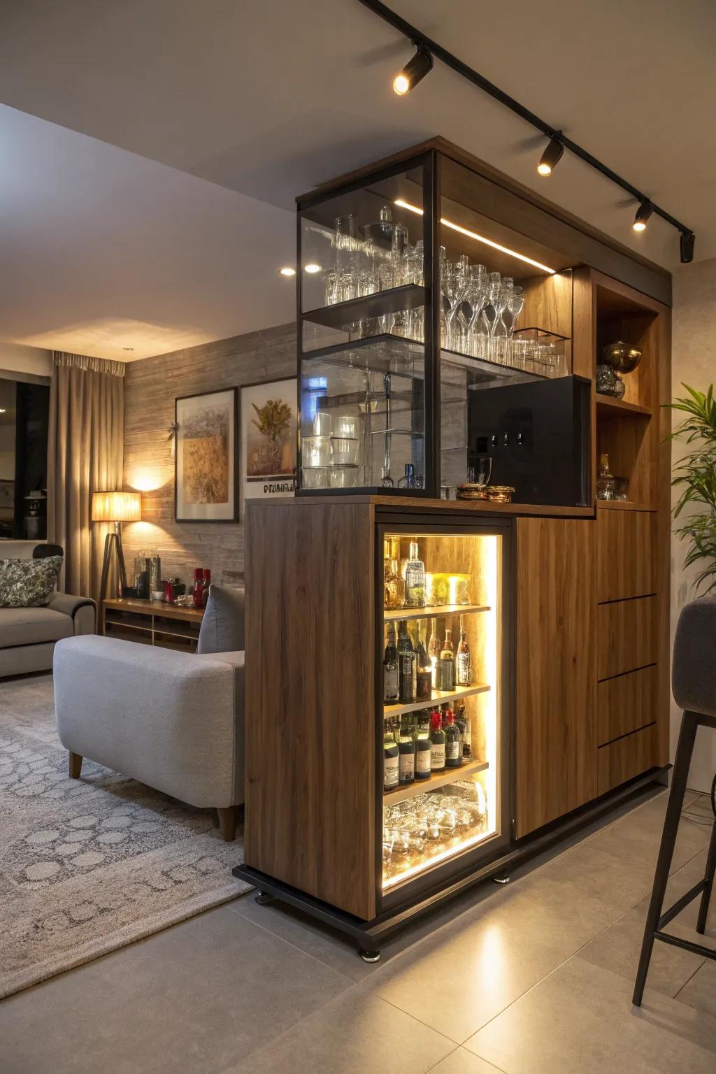 Intelligent illumination enhances your dry bar experience.