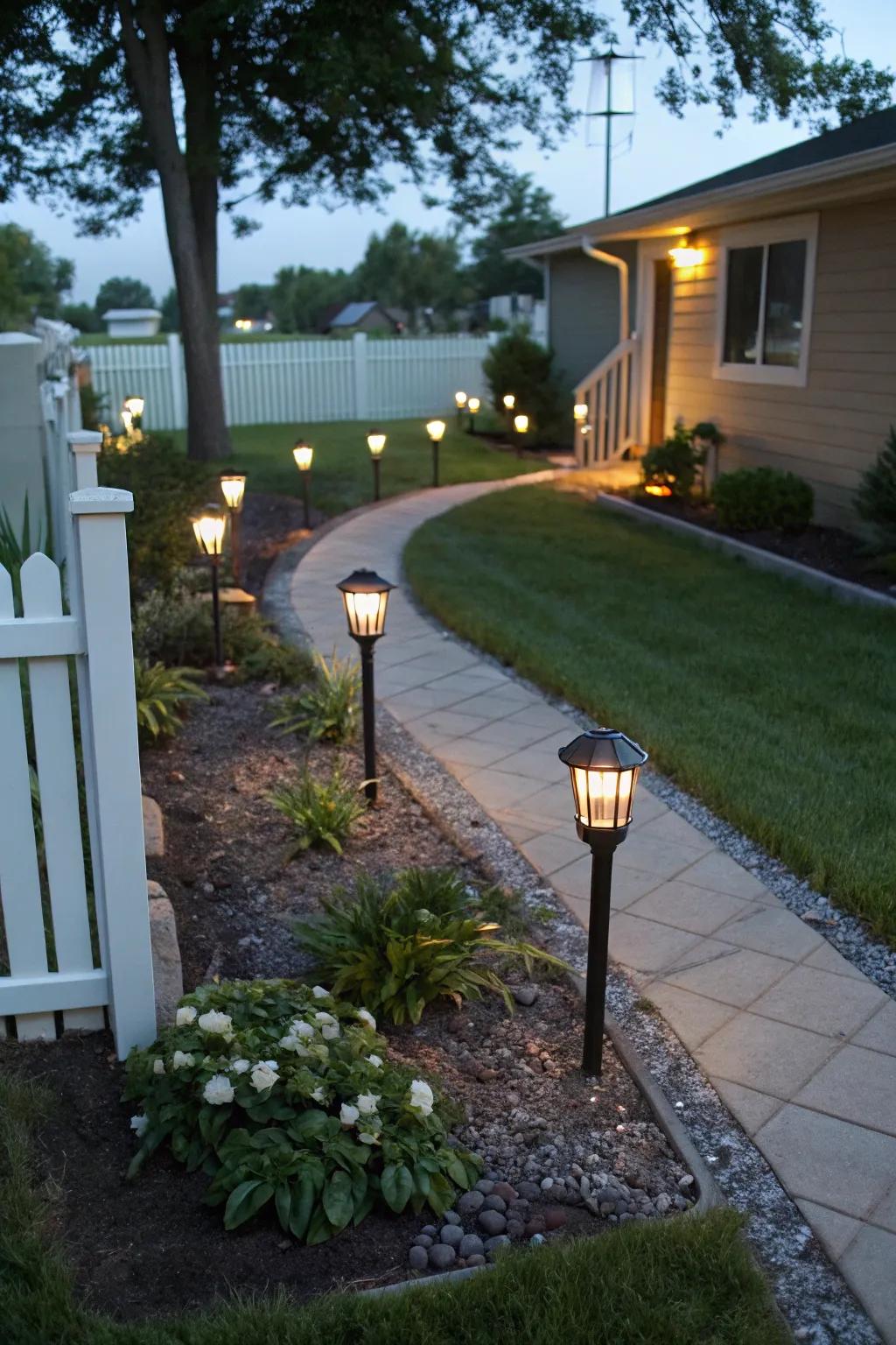 Solar lights offer earth-friendly lighting.