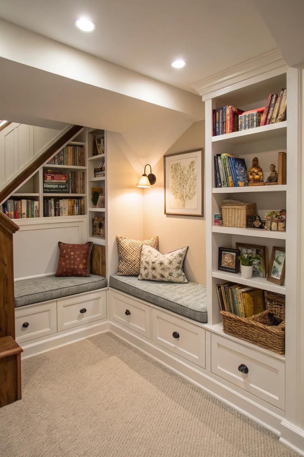 Integrated furniture is ideal for custom, space-saving solutions.