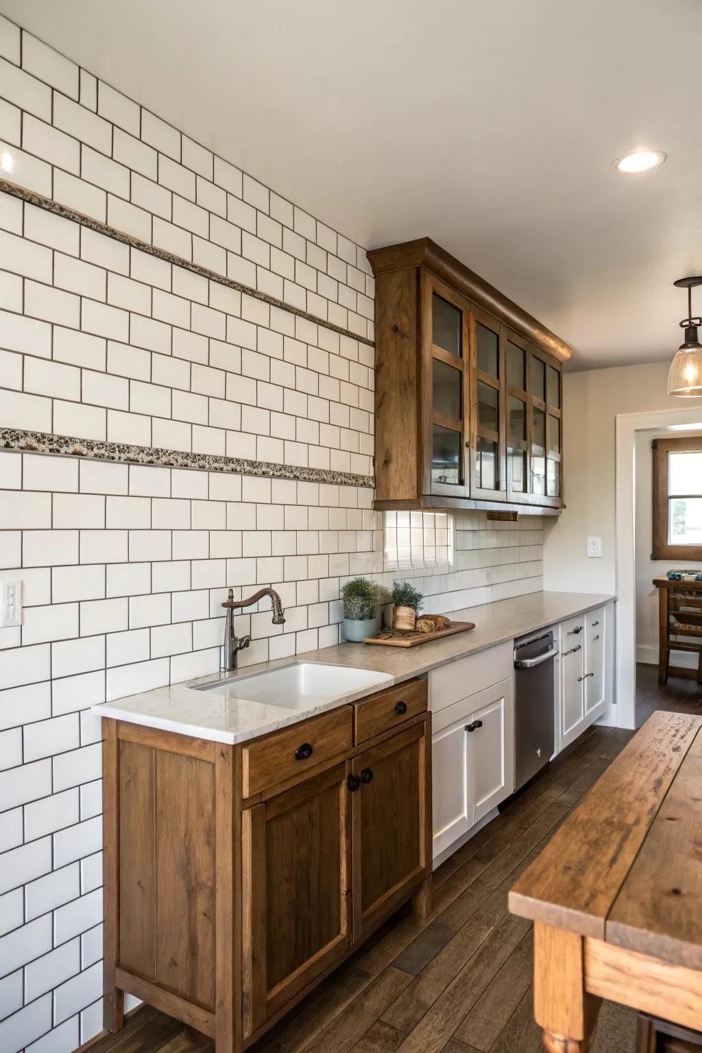 Linear finishers offer classic and adaptable charm.