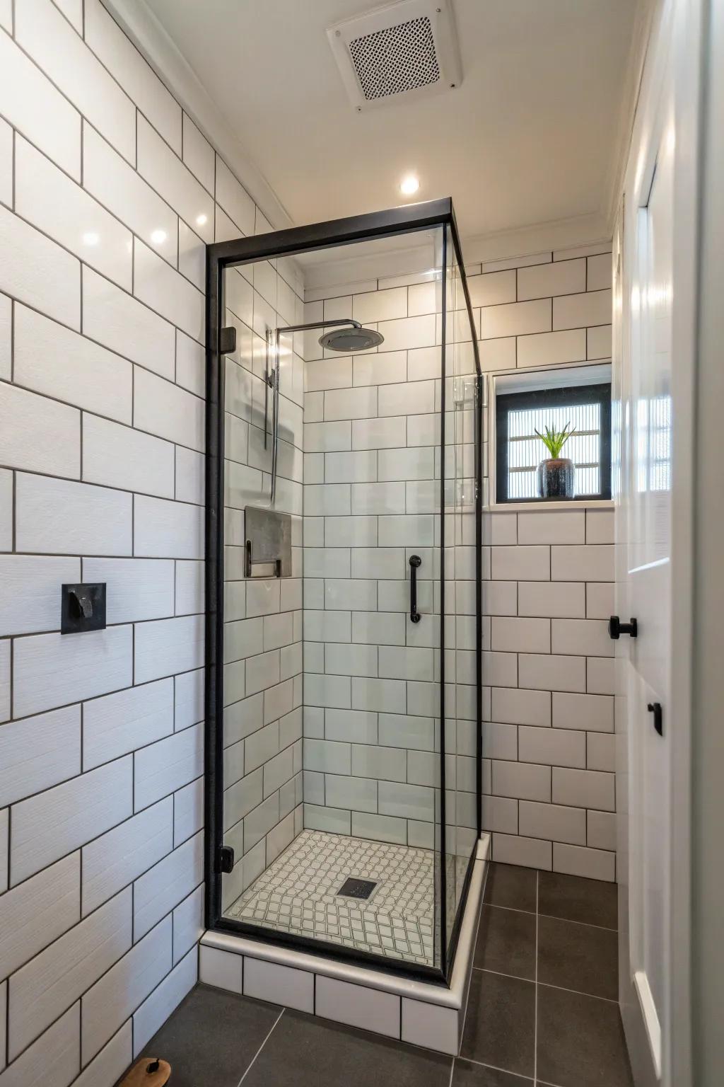 Colored screens give small spaces an added layer of sophistication.