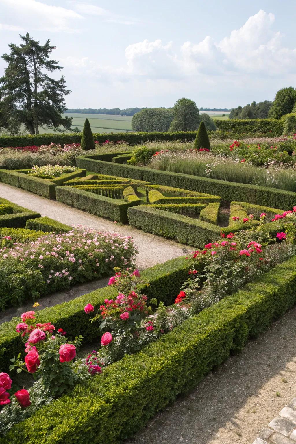 Angular contours infuse garden design with a modern sensibility.