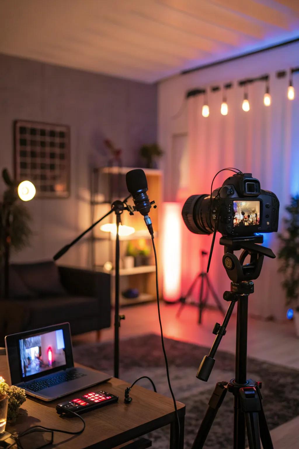 Set the best mood with different lighting schemes.