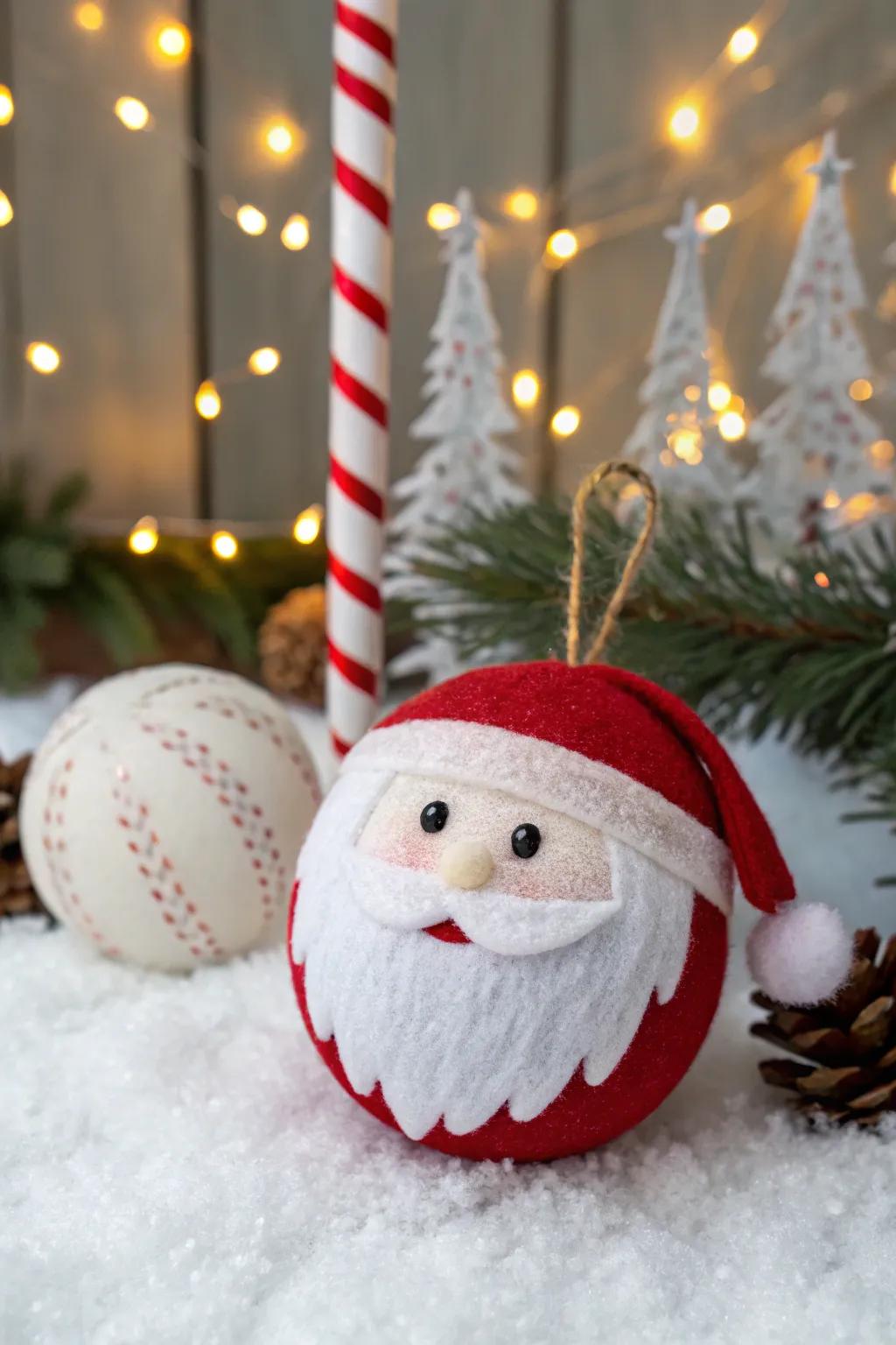 Santa ornaments infuse joyous merriment into your tree.