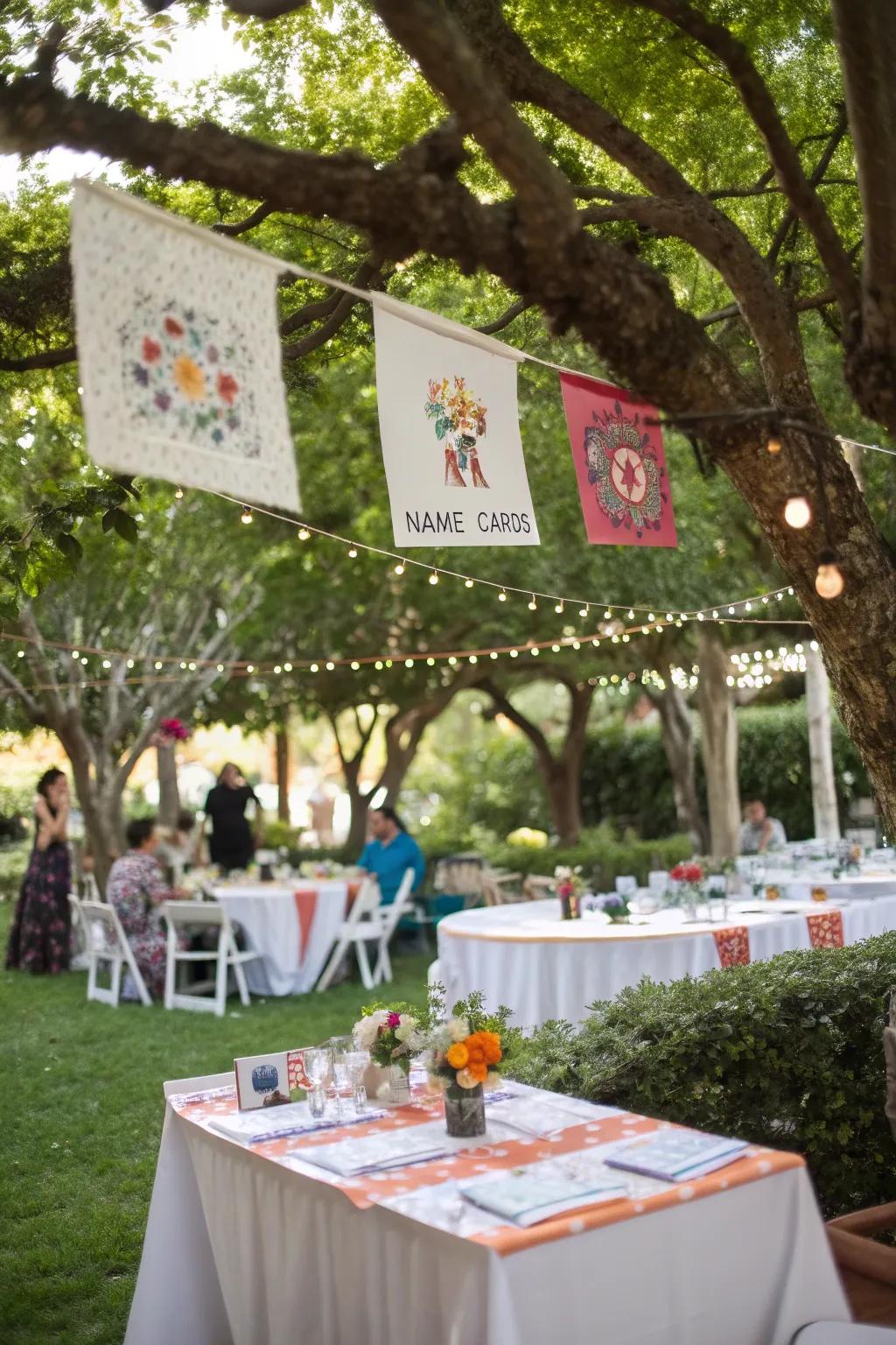 Show your guests you care with individualized decor elements.