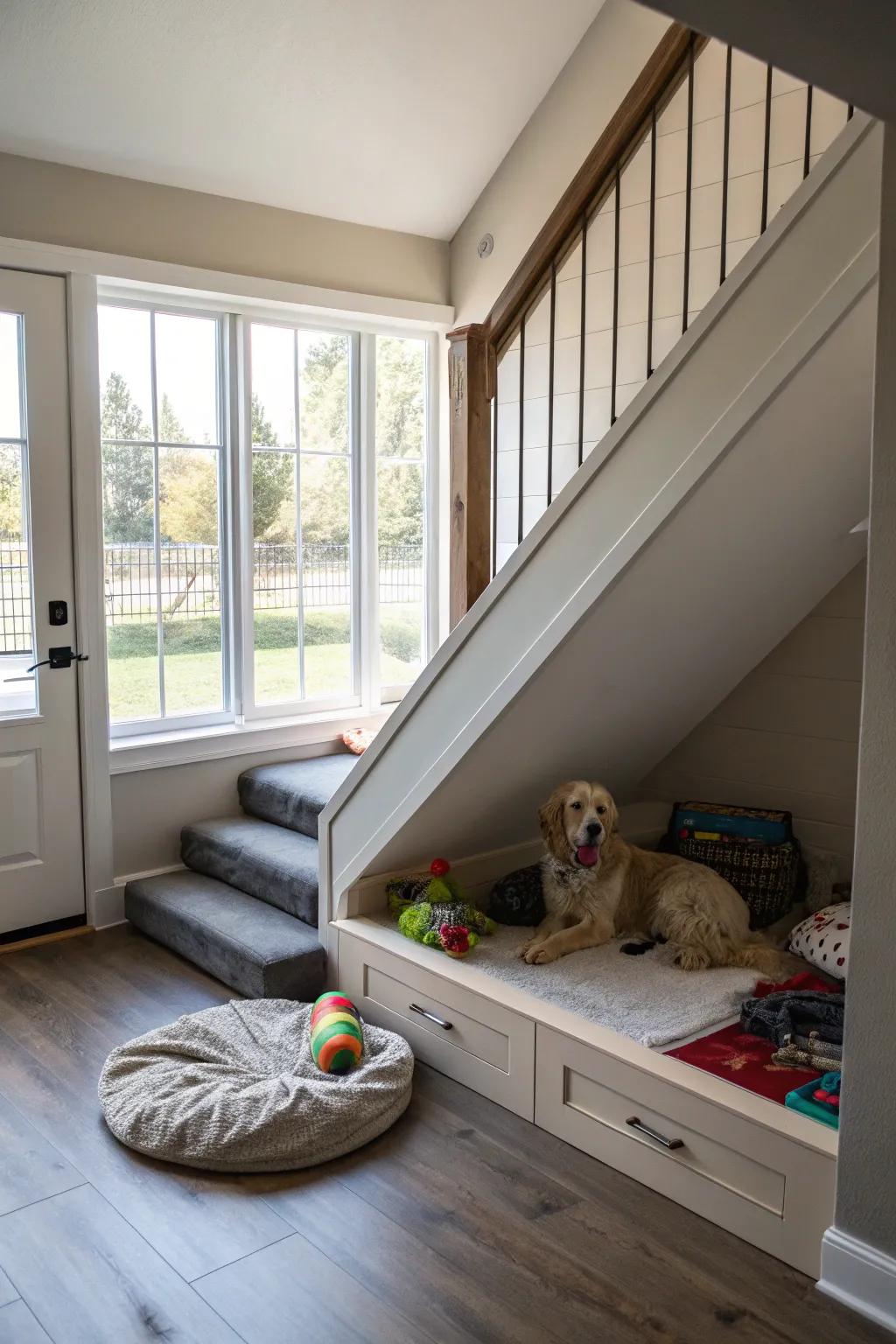 A view keeps your pet engaged and connected to the household.