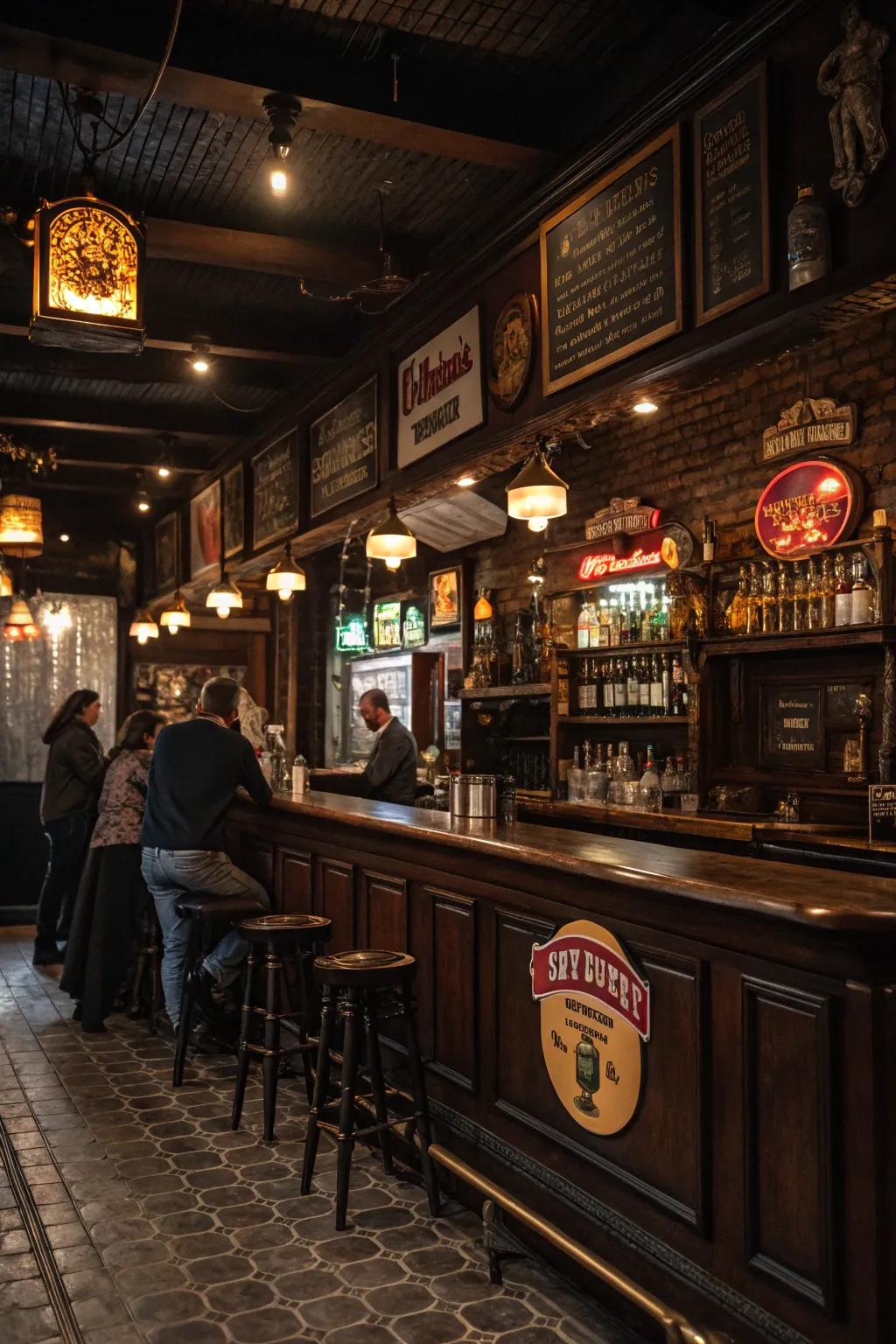 A themed space injects personality and cohesion to the pub.