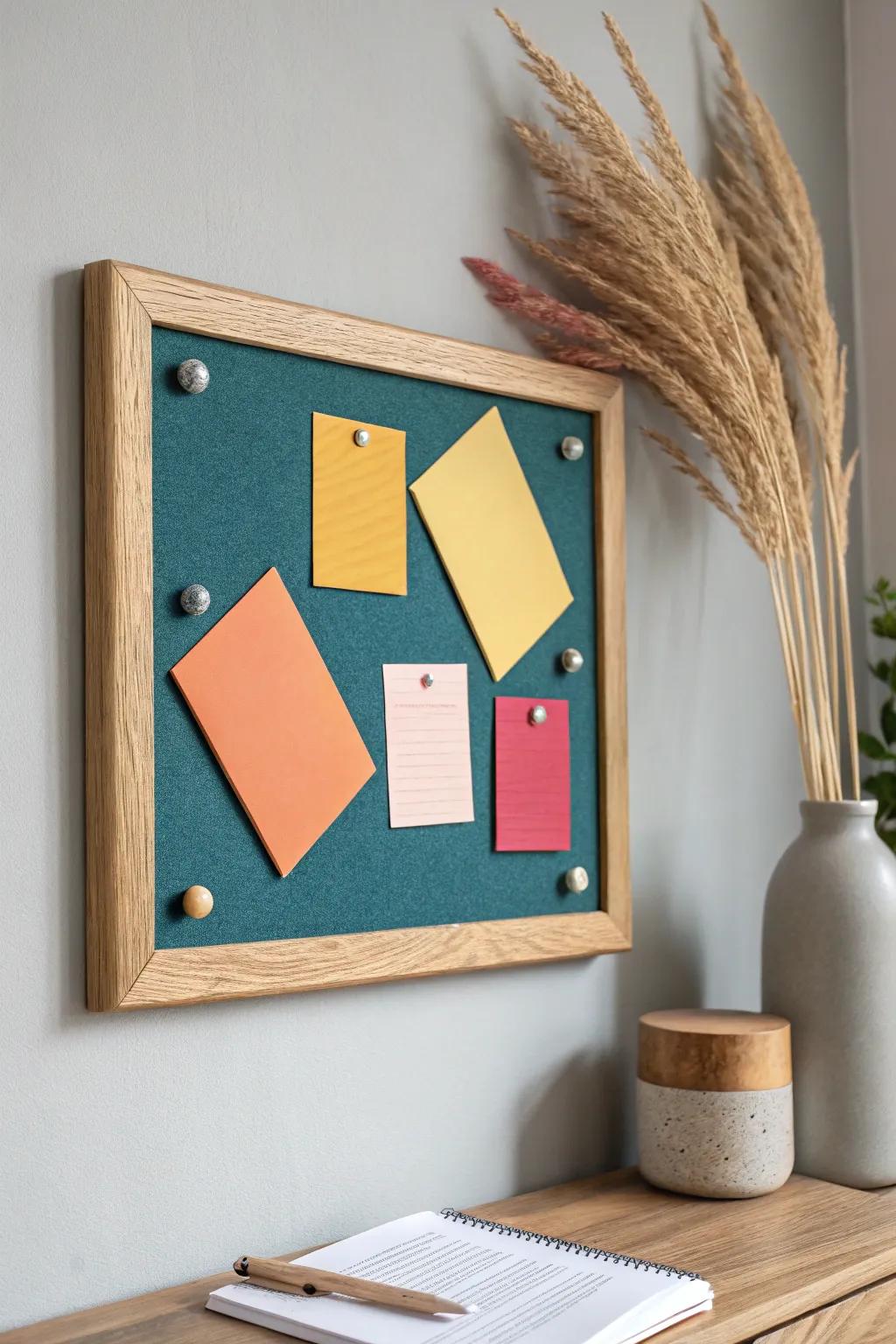 Improve your workspace with a splash of color and simplicity. Discover the beauty of bold hues against a minimalist backdrop.