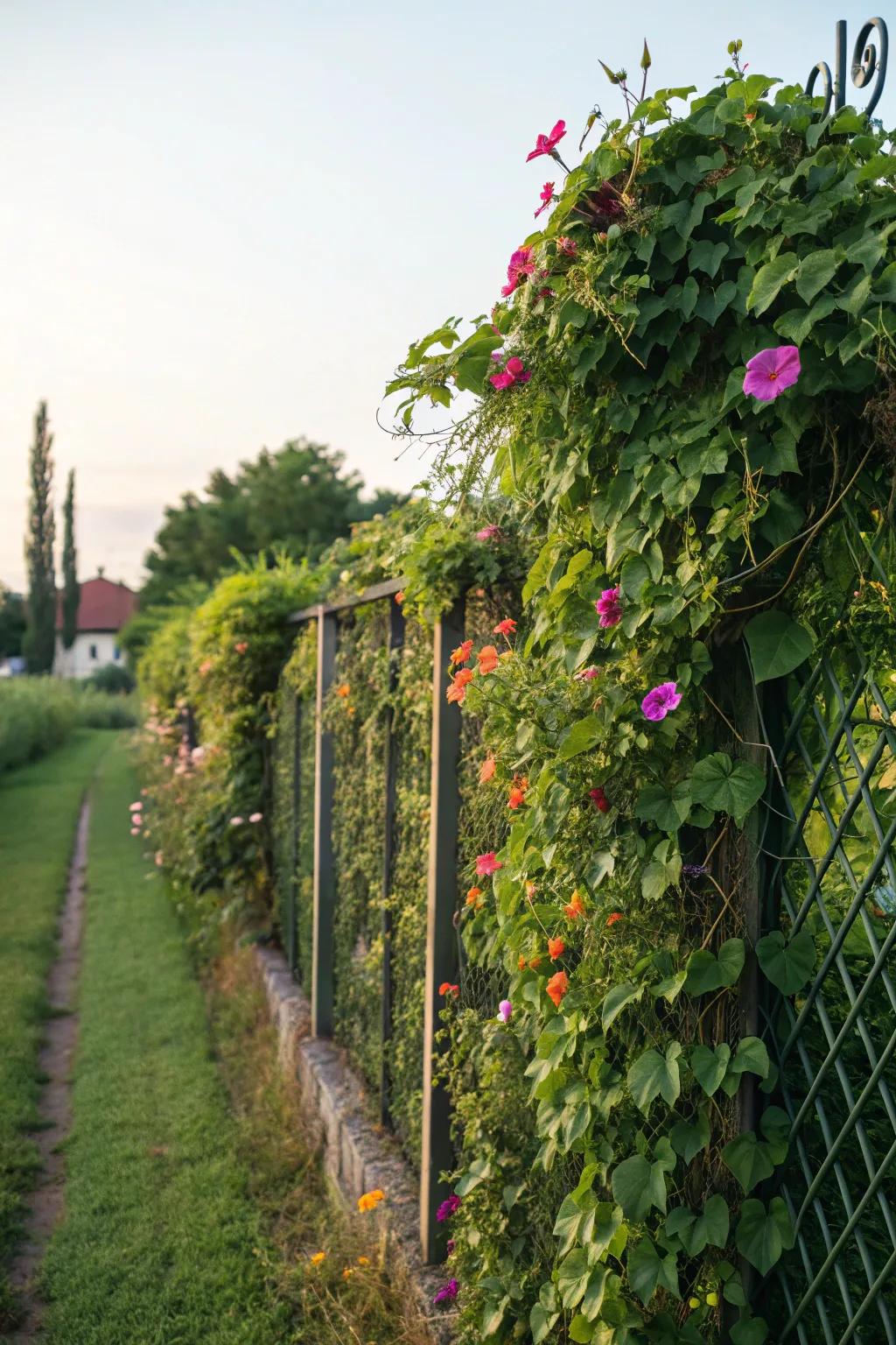 Vertical gardens bring texture and vibrancy to your fence.
