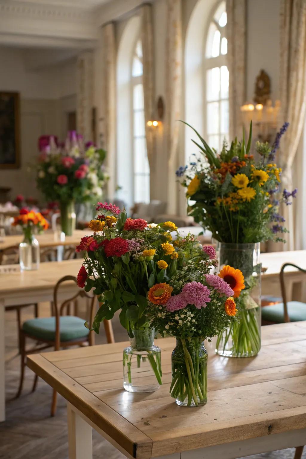 Fresh flowers infuse your space with life and shade.