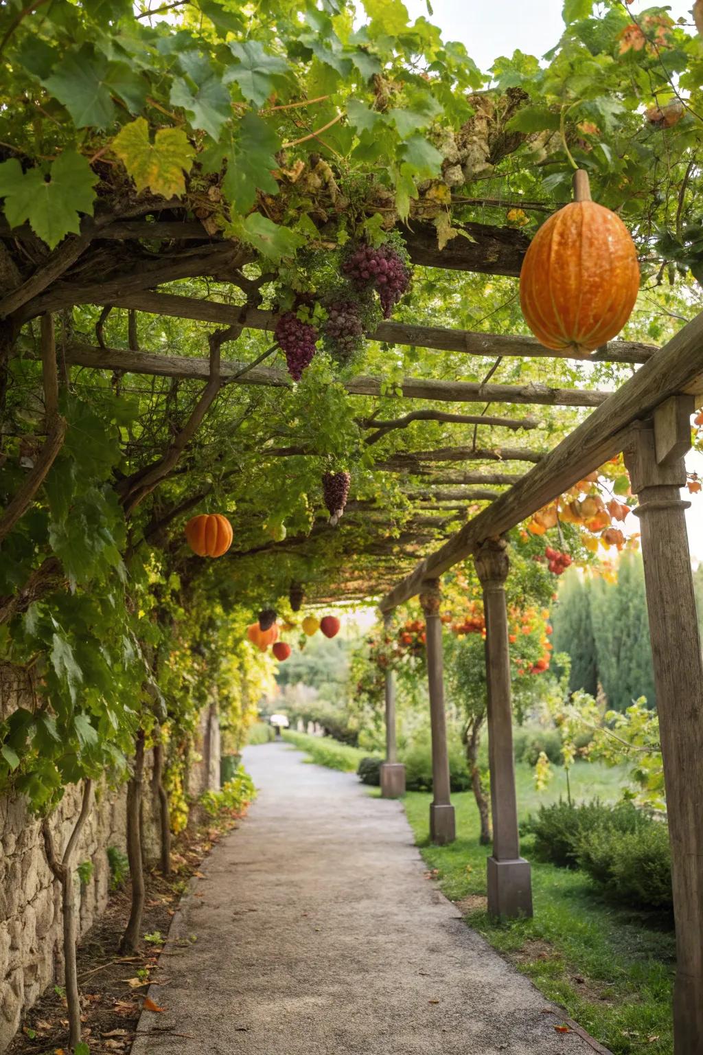 Pergola trellises meld beauty with purpose.