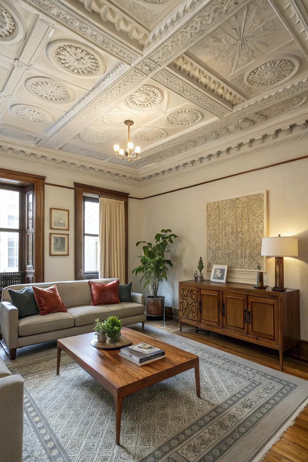 Upper surface adornments provide an elegant finishing touch to your space.