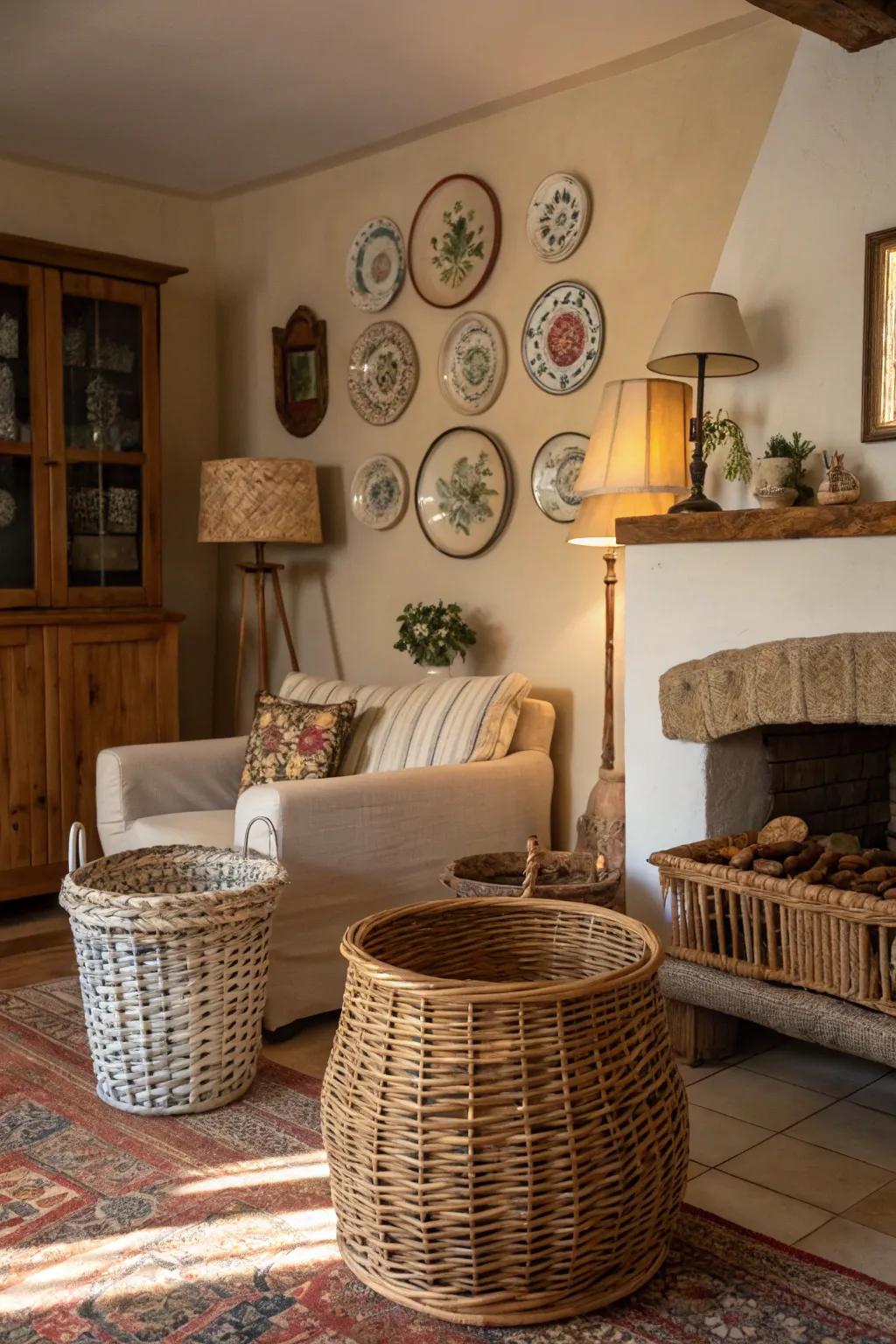 Three-dimensional pieces bring a unique flair to the living room.