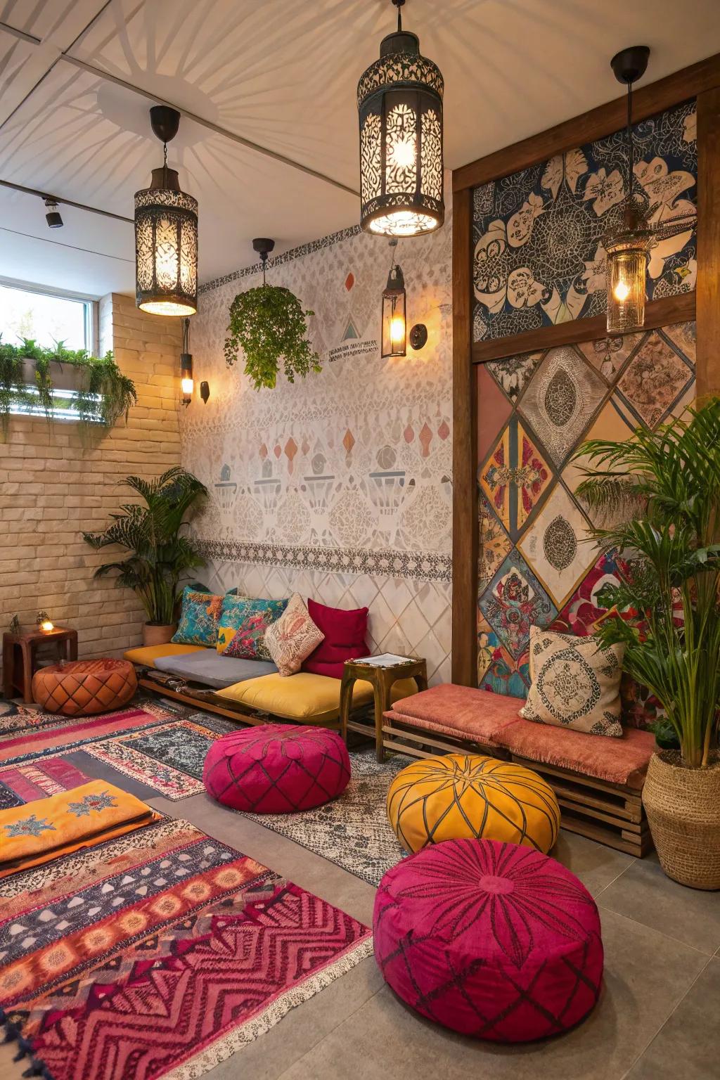 Eclectic designs craft comfy vibes.