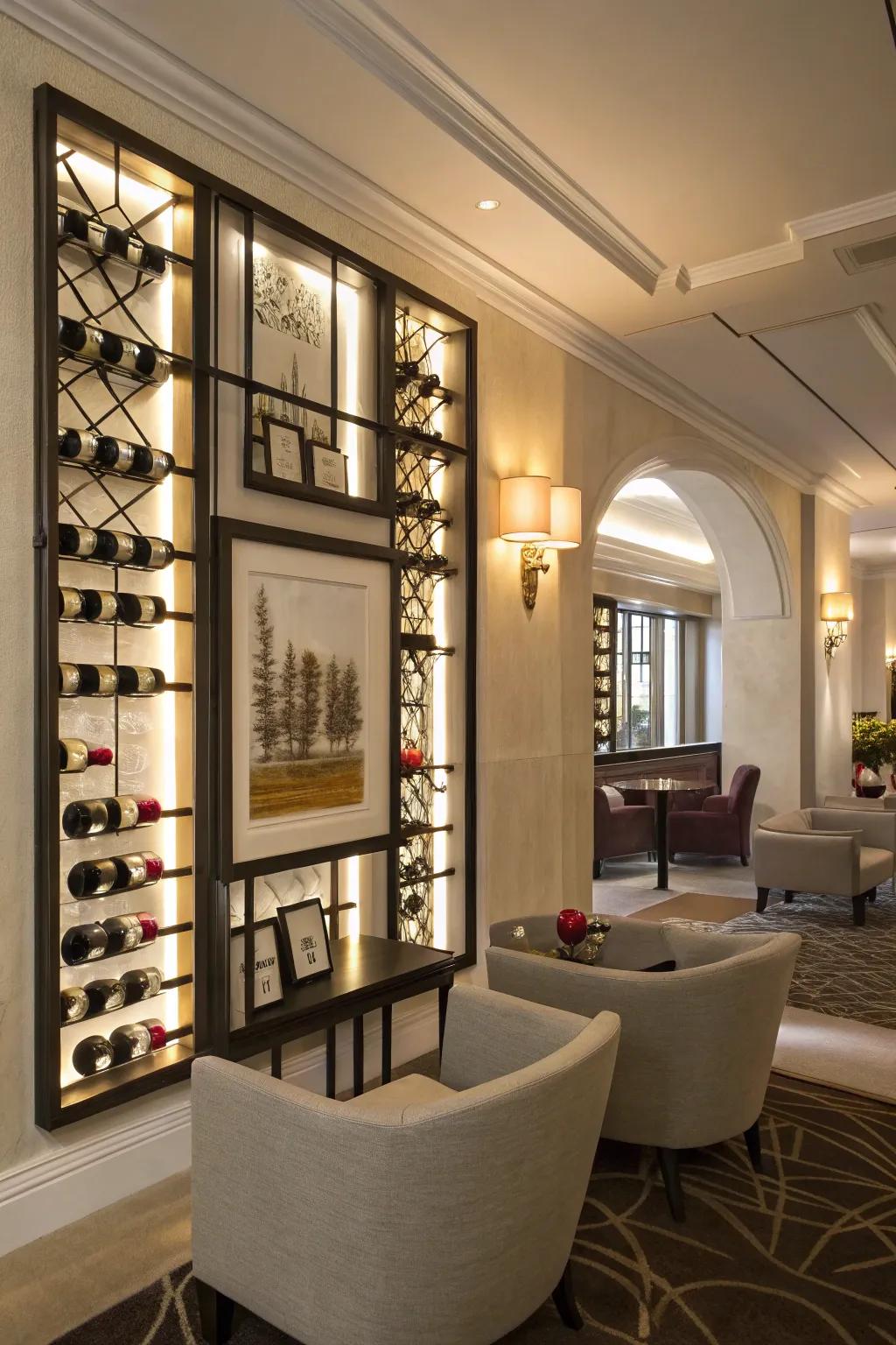 Multi-bottle frames inject inventive flair.