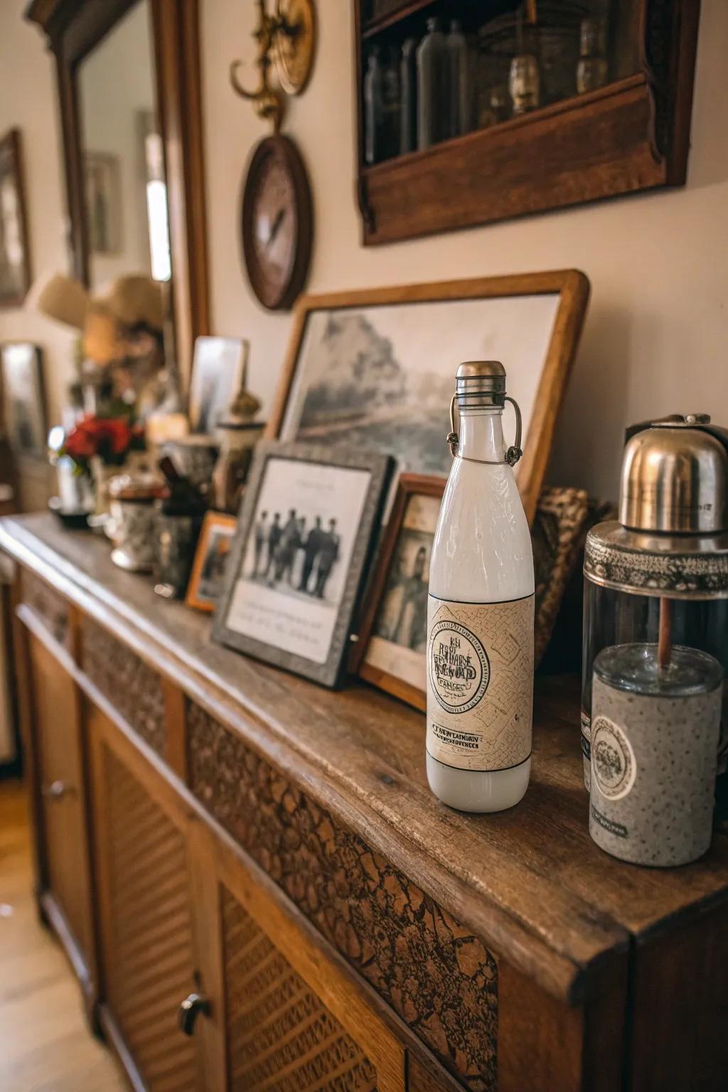 Vintage hydration container aesthetics for a hint of nostalgia.