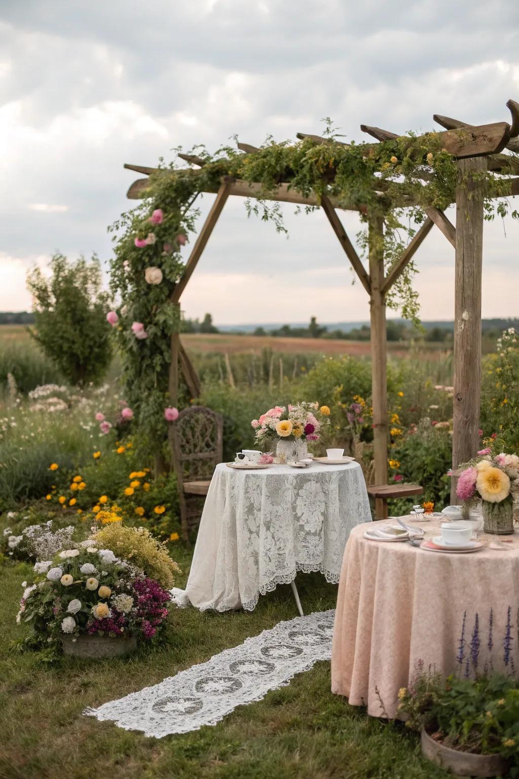 A charming rural life wedding theme filled with rustic elegance.