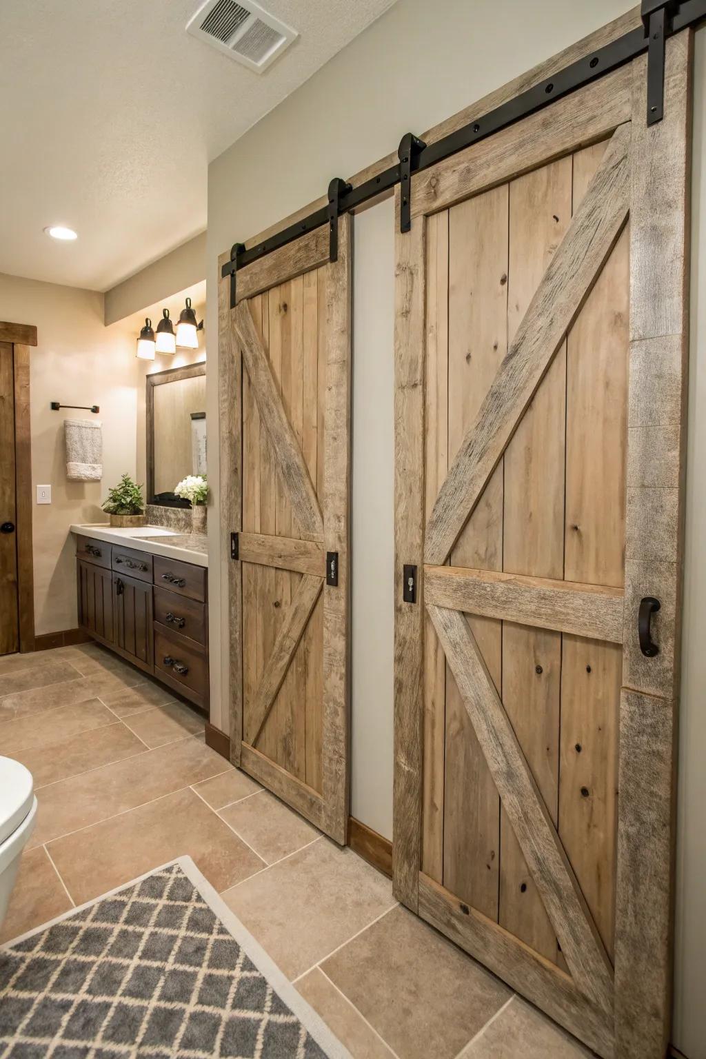 Barn gates are both functional and stylish.
