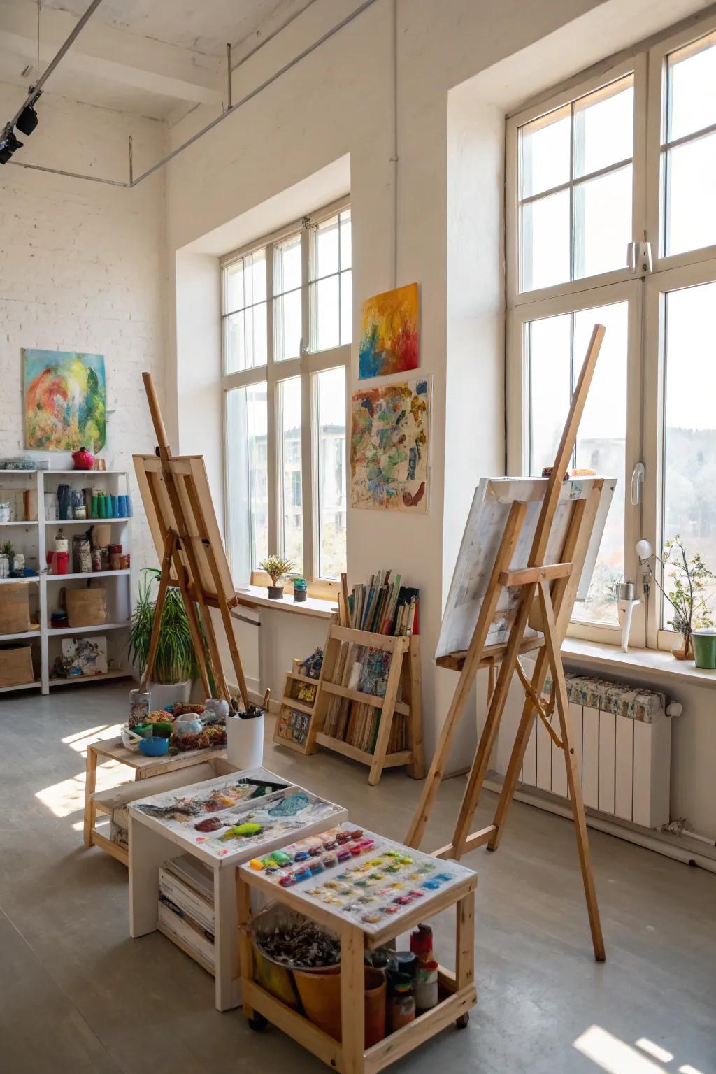 Inspire creativity in your art studio.