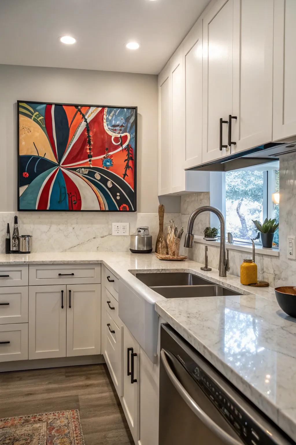Uncommon art injects fascination into your kitchen.