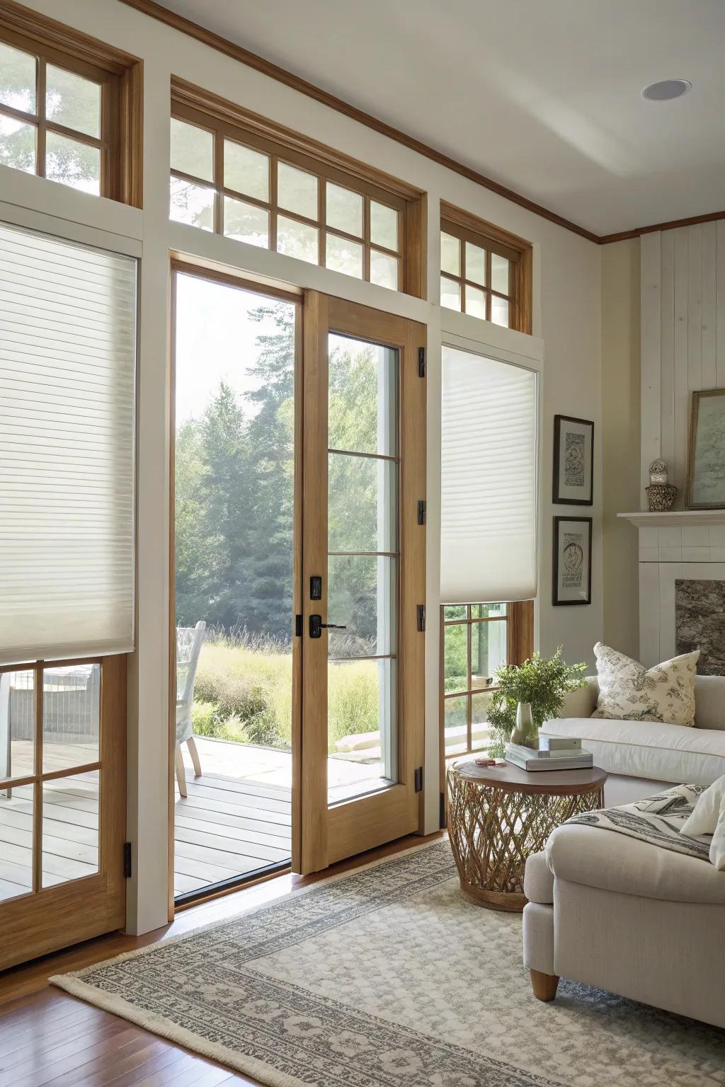 Cellular blinds proffer energy conservation and style.
