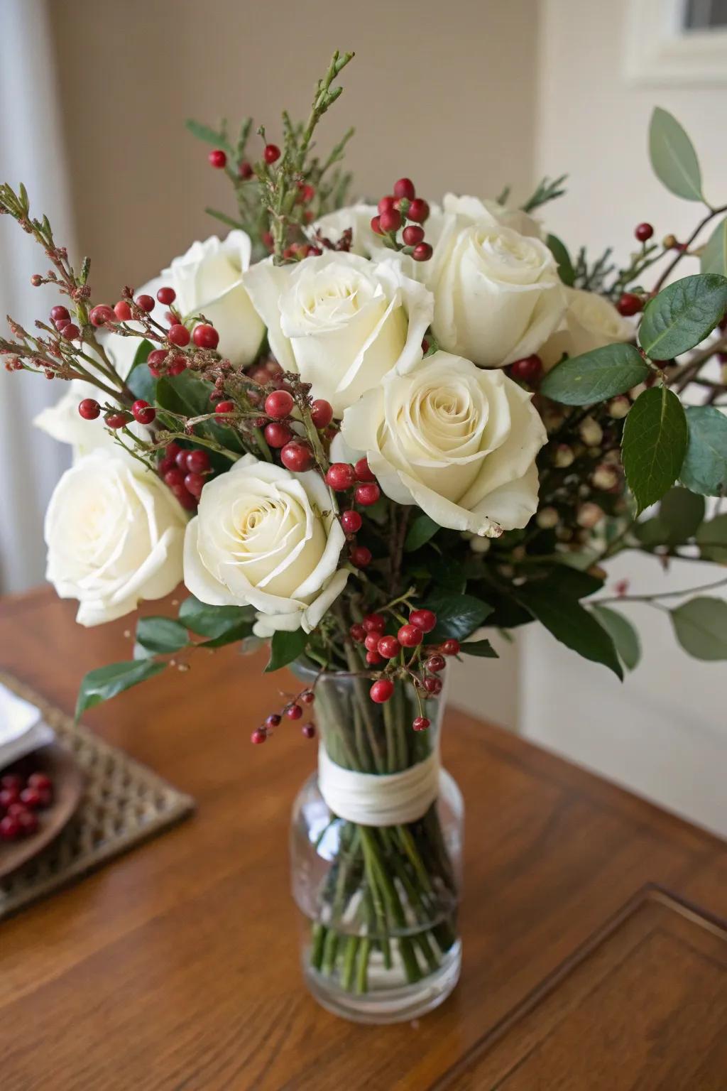 Fresh elegance brought out through flowery and berry combination.