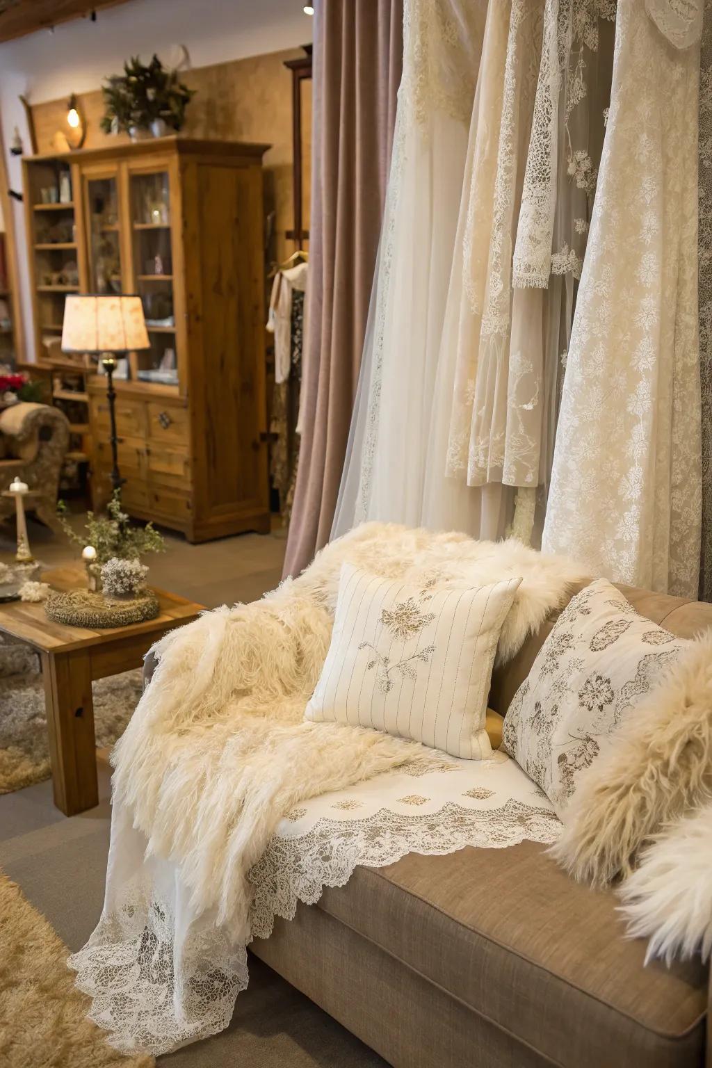 Distinctive textures bring a tactile and intriguing element to your d&eacute;cor.