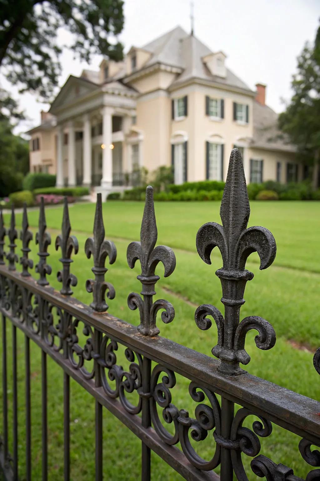 Fleur de Lis patterns give a regal elegance to your home.