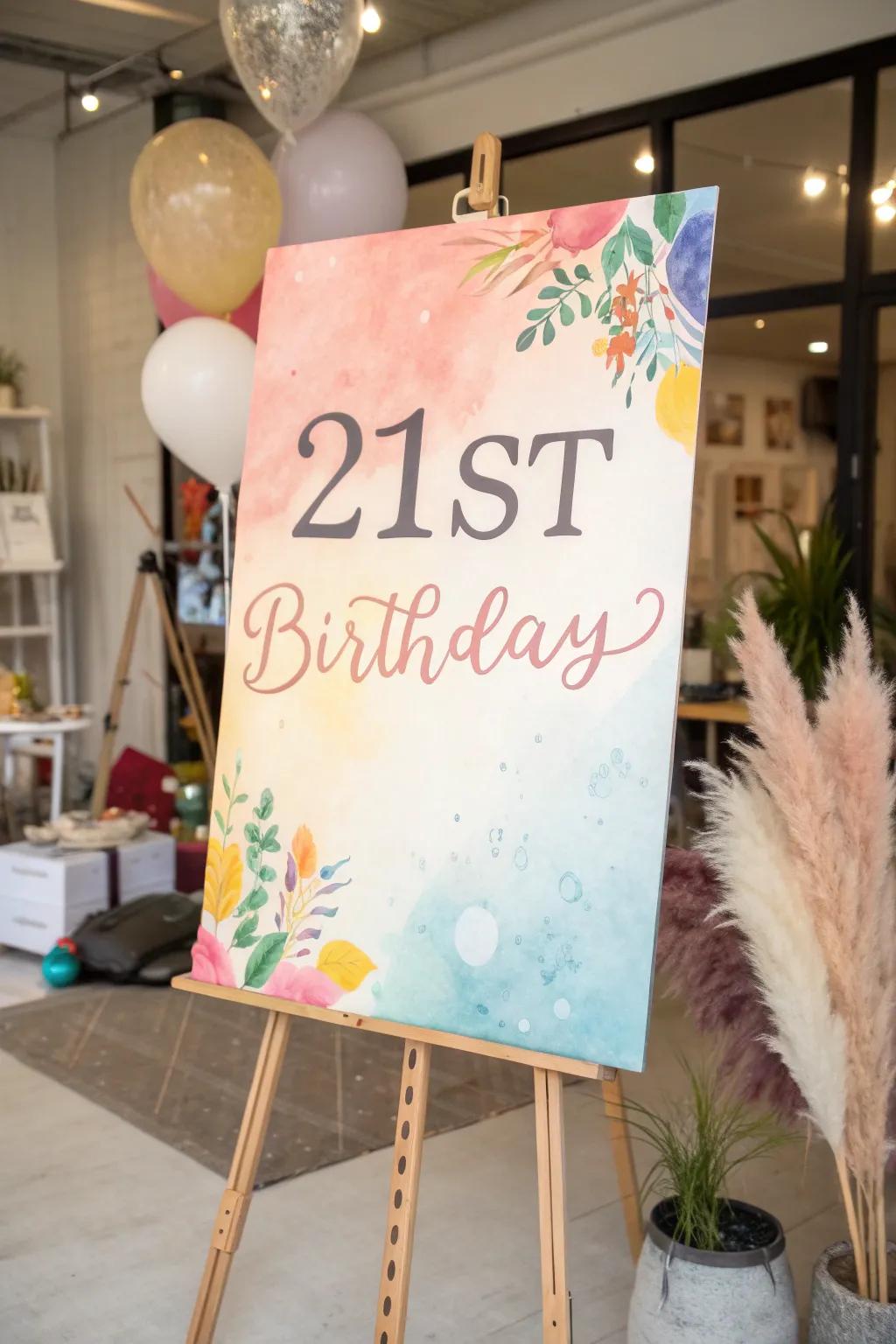 Watercolor designs add a splash of ingenuity.