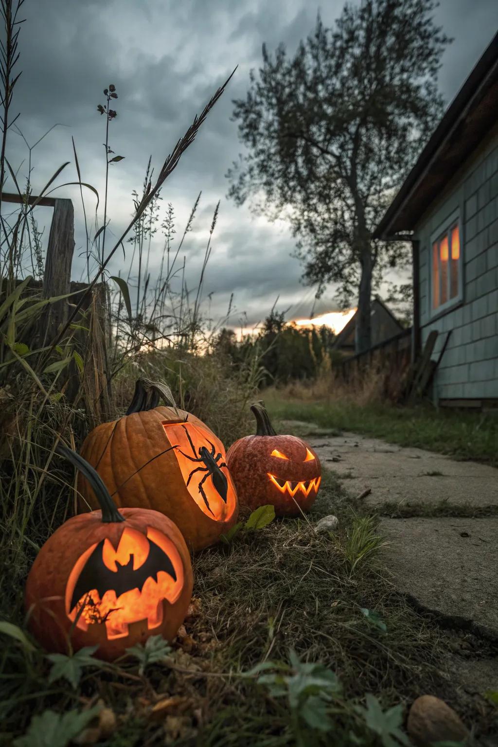 Embrace the ghostly atmosphere through unpleasant crawling organism sculpts.