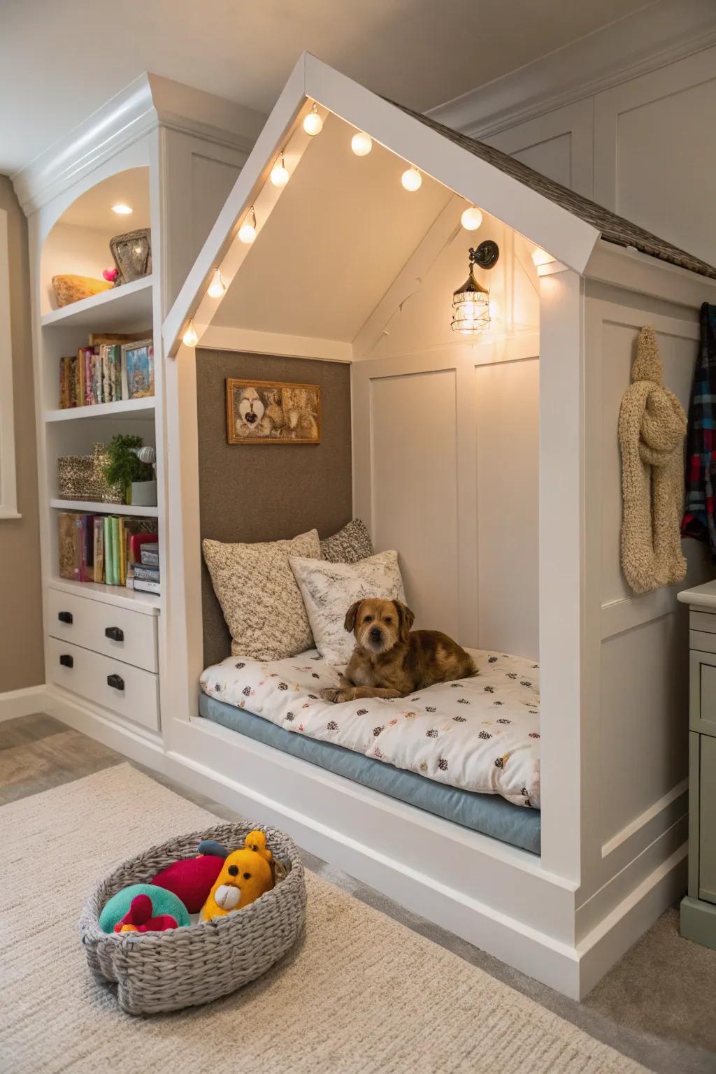 A cozy corner designed for your beloved pet.