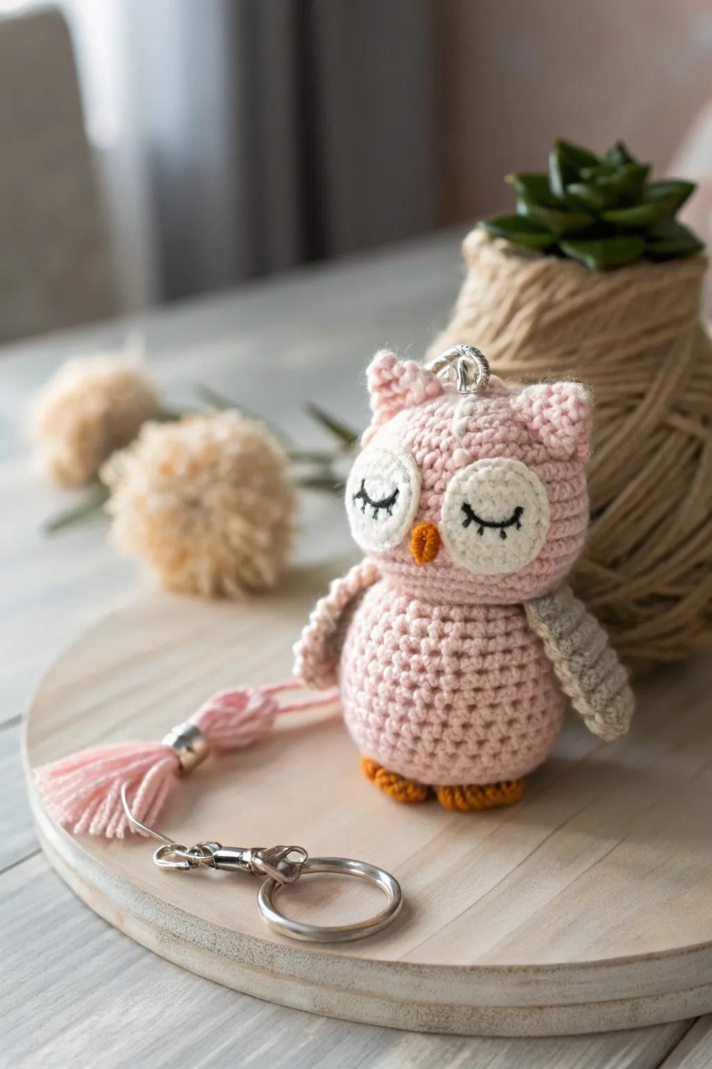Delight in the charm of handcrafted amigurumi adornments, where simplicity meets playful beauty.