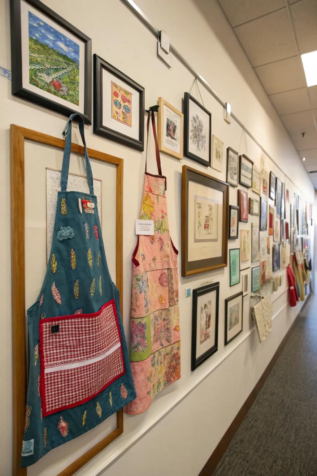 An apron gallery partition represents an inventive avenue to exhibit your assortment.