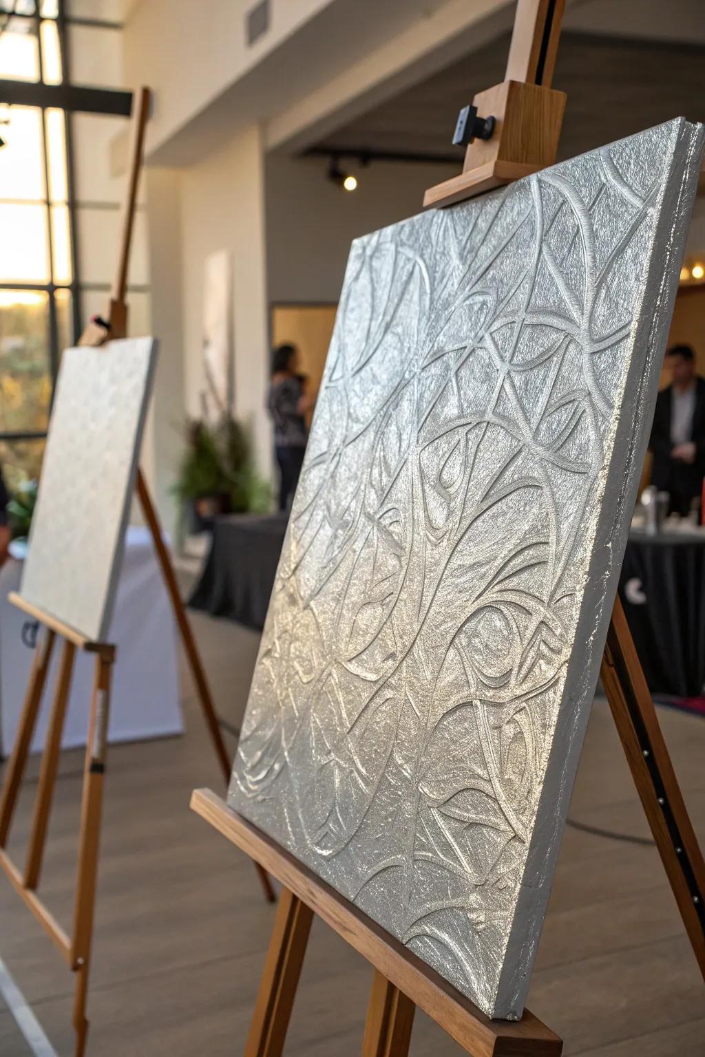 Delve into unforeseen textures via wrinkled foil impressions. <strong><em>Unforeseen textures!</em></strong>” loading=”lazy” class=”pimg”>
	</picture><figcaption>Delve into unforeseen textures via wrinkled foil impressions. <strong><em>Unforeseen textures!</em></strong></figcaption></figure>
<p>Press wrinkled foil into moist paint and permit it to dry. As soon as it’s eliminated, you’ll possess an intriguing texture that infuses an unforeseen twist into your canvas. <strong><em>Unexpected texture!</em></strong></p>
<h3>Some handy options:</h3>
<ul class=