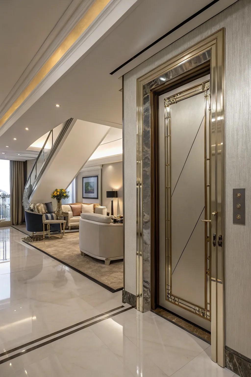 Metal details bring a dash of luxury.