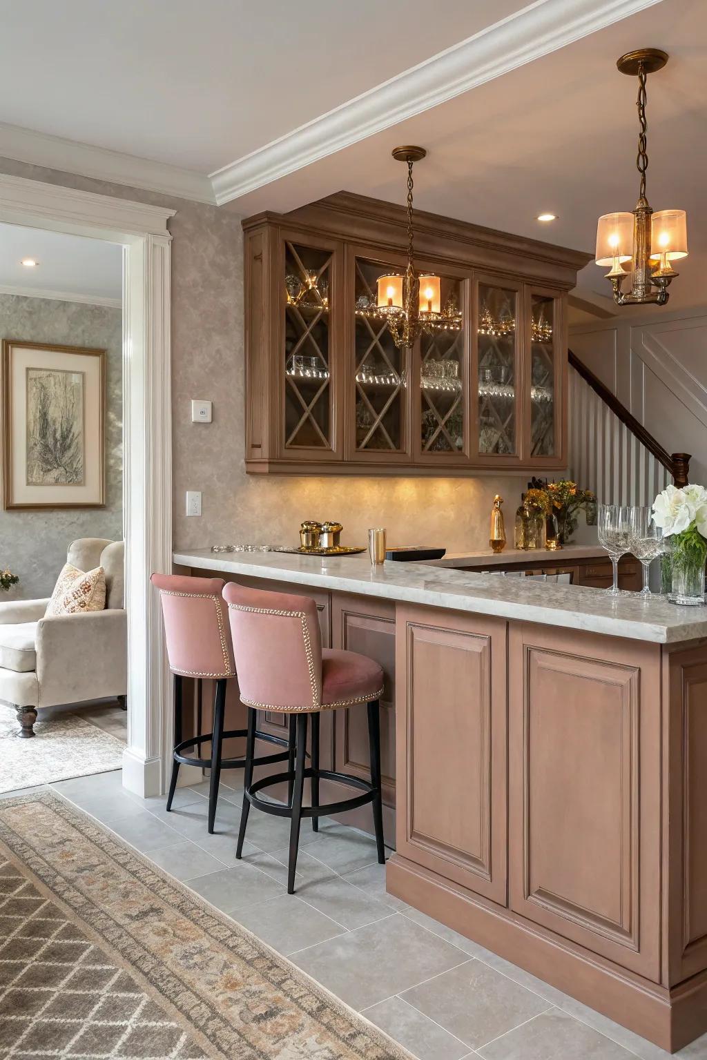 Understated elegance for a serene bar setting.