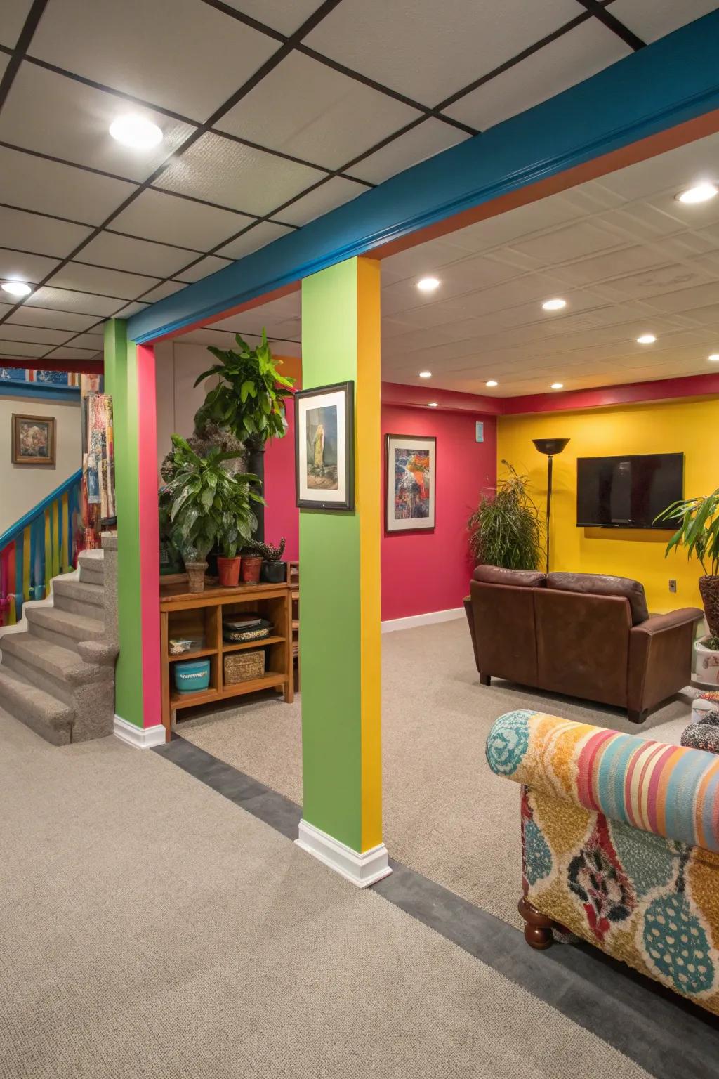 Colorful trim infuses individuality and allure.