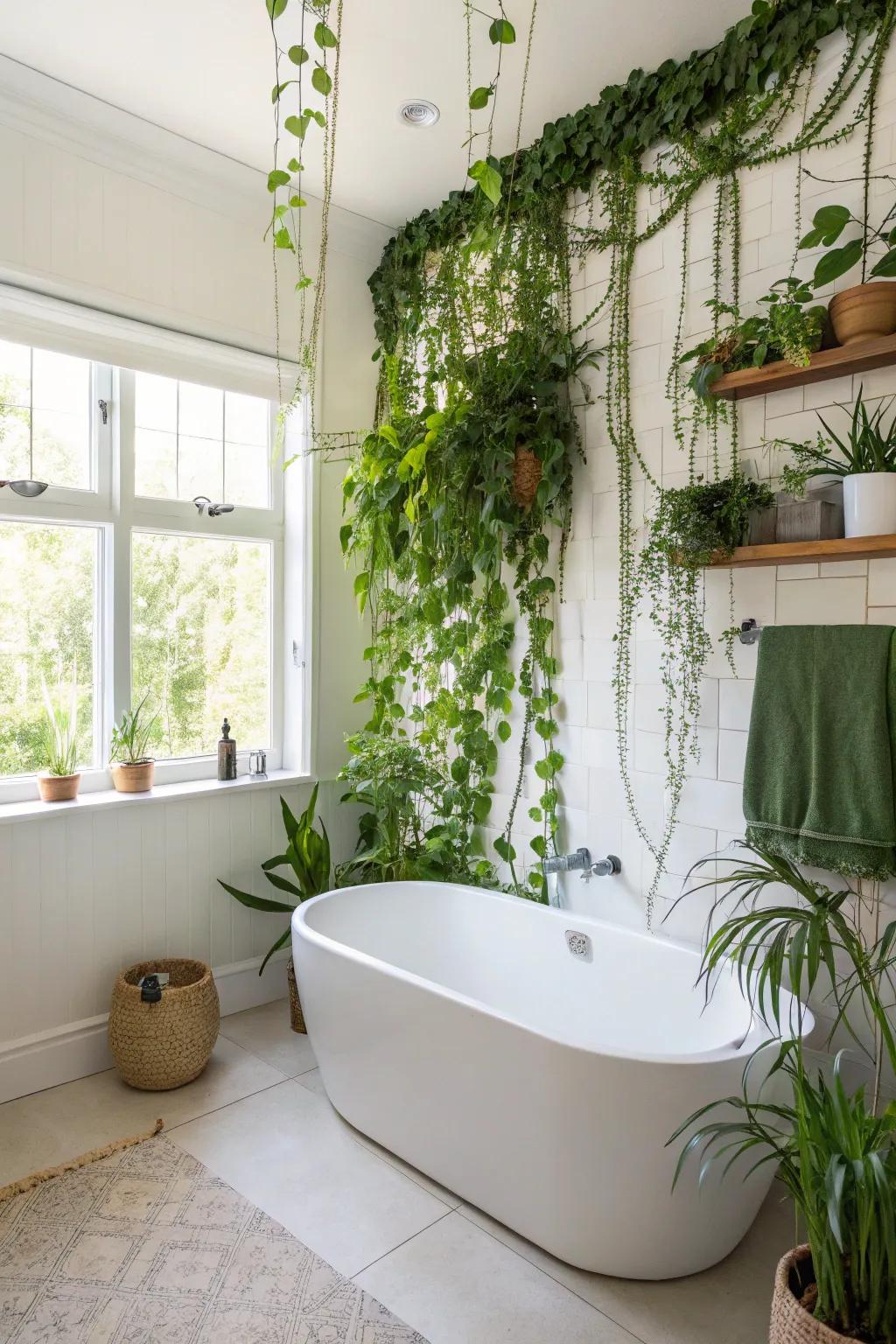 Botanical themes make for a refreshing spa-like retreat.
