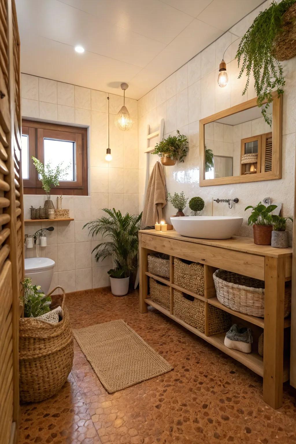 Experience the comfort with cork surfacing.