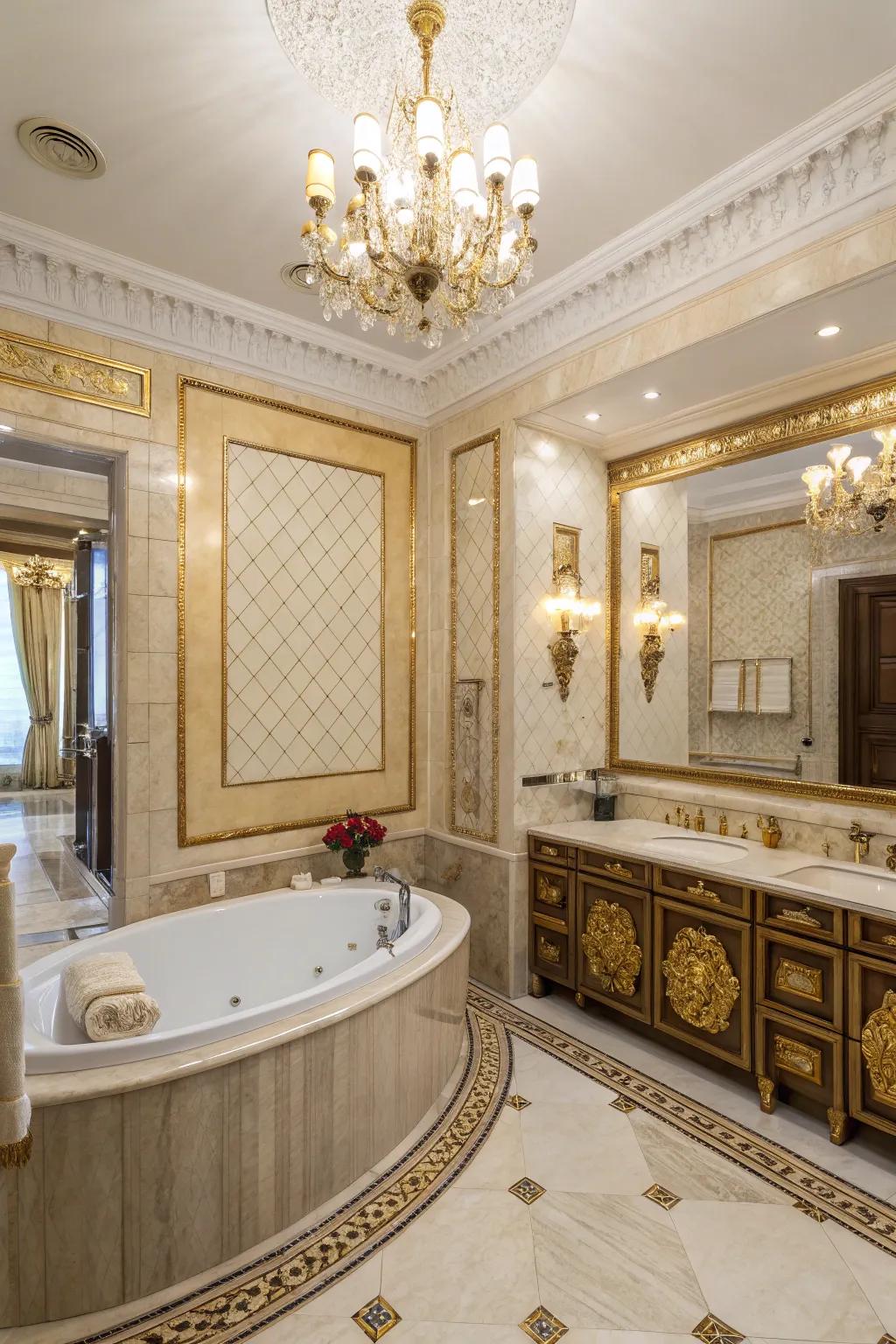 Elevated elegance presented through lavish touches of gold